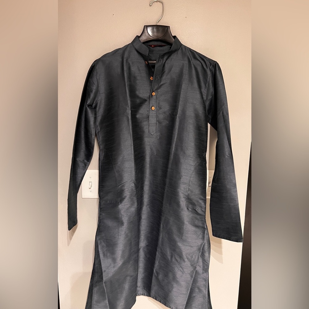 Men's dark grey Kurta Shirt